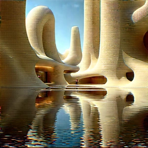 Futuristic innovation hub