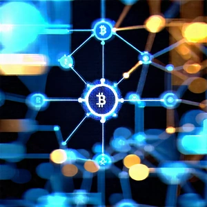 Blockchain Network Visualization With Image, There