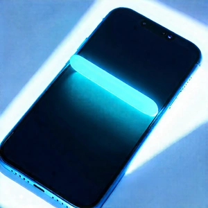 Smartphone With Glowing Screen With Cell Phone