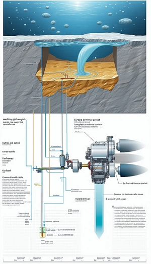 The Image Is A Diagram Of A Water Pumping System, Showing The Various Components And Their Functions