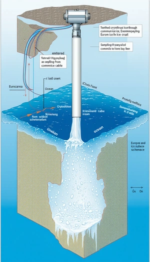 diagram submarine, large tube extending