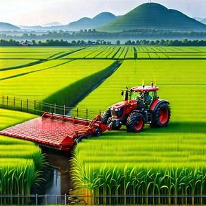 Agricultural Technology In Field Deployment With Large Tractor