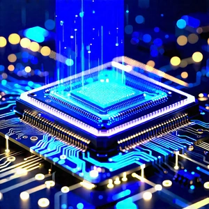 Microchip with holographic projection