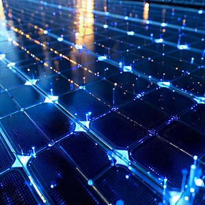 Solar panel with data streams