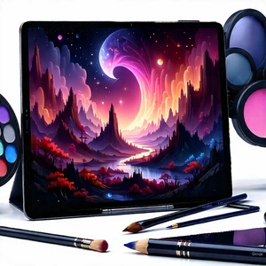 Tablet With Streaming Content With Laptop Computer
