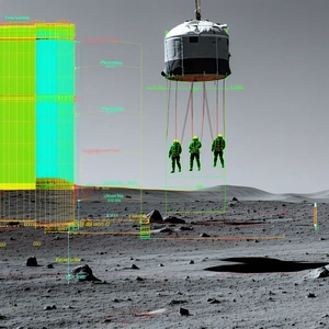 In The Image, There Is A Space Station With Three Astronauts On Board