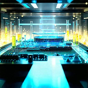 (futuristic:1.25) research laboratory