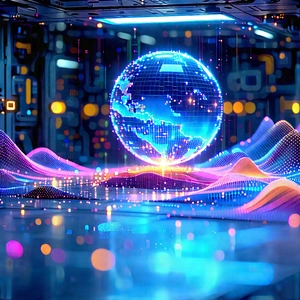 Entertainment technology in manufacturing facility
