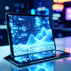 Tablet with holographic display