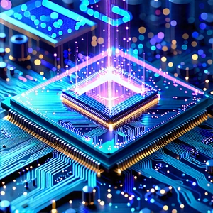 Microchip with laser scanning