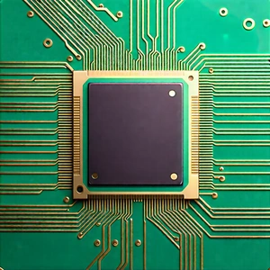 Close-up of microprocessor