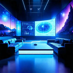 Entertainment Technology In Research Center With Image, There