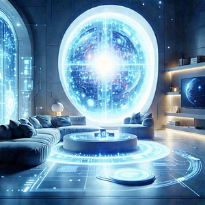 Futuristic Smart Home With Image, There