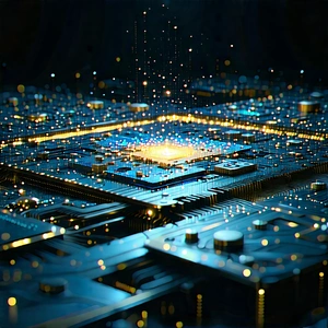 Quantum computer with (digital:1.5) particles