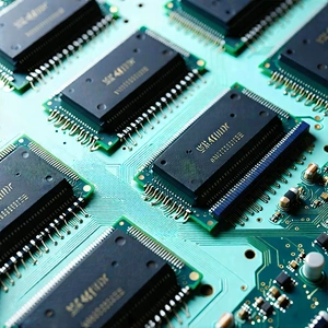 Tech Product Photography: Close-up of memory module