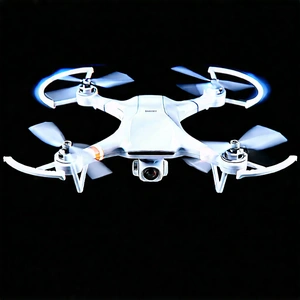Drone With Digital Artwork With White Drone
