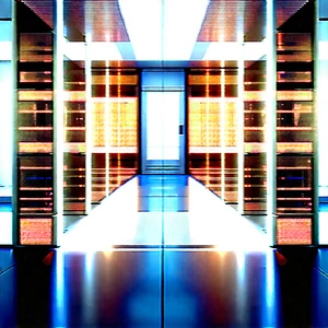 Futuristic server room