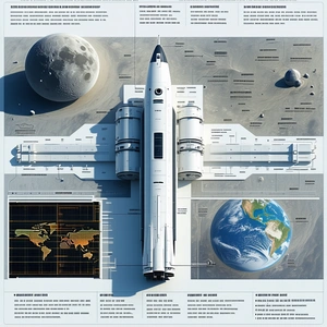 A Large Poster Is Displayed, Featuring A Space Shuttle And A Space Station