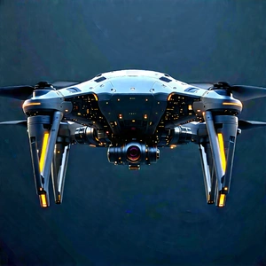 Drone With Data Visualization With Large Drone