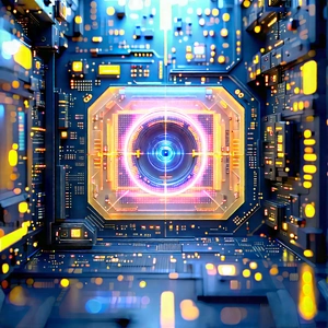Close-up Of Sensor Array With Image, There