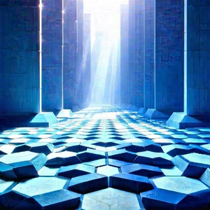 Abstract Product Photography: Hexagonal Pattern With Diffuse Lighting With Image, There