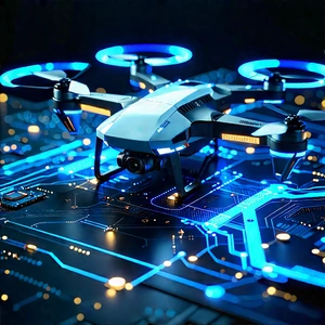 Drone with data visualization