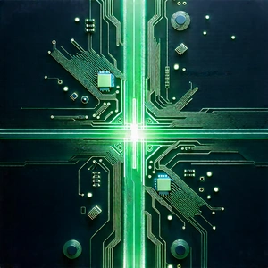 Circuit board with holographic projection