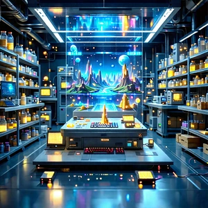 Entertainment Technology In Manufacturing Facility With Image, There