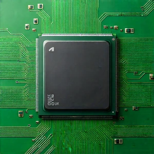 Close-up of microprocessor