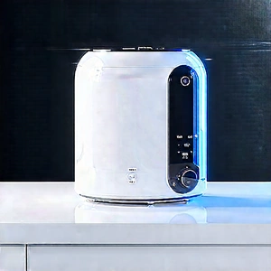 Innovative Smart Appliance (design:1.26) With White Microwave