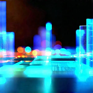 Big Data Visualization With Futuristic Cityscape