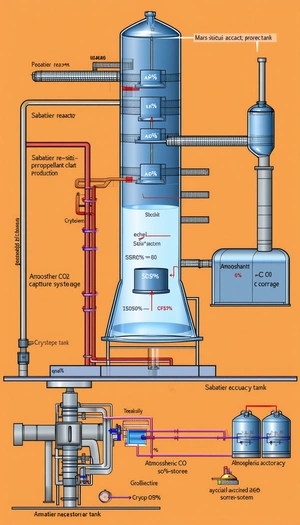 The Image Is A Diagram Of A Chemical Plant, Showing The Process Of Producing A Chemical