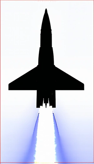 A Jet Is Flying Through The Sky, Leaving A Trail Of Smoke Behind It