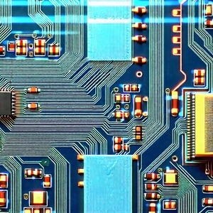 Close-up of electronic circuit