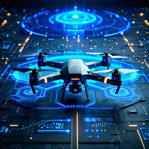 Drone with data visualization