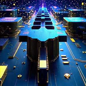 Close-up Of Sensor Array With Image, There