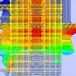 A Large, Colorful Structure Is Shown In The Image