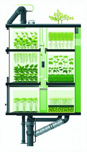 A Large Greenhouse Filled With Various Plants