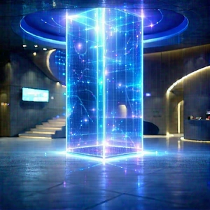 Futuristic innovation hub