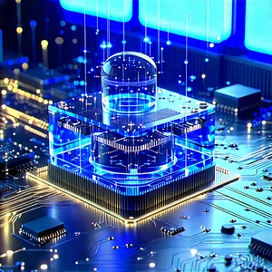 Quantum Computer With Data Streams With Futuristic Computer