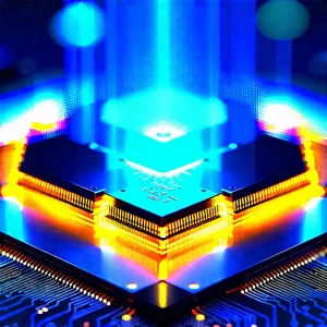 Microchip with holographic projection