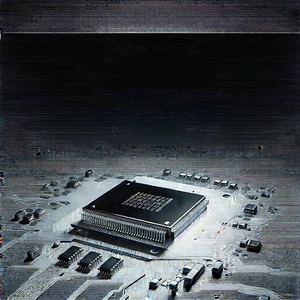 Close-up of microprocessor