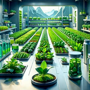 Agricultural technology in modern laboratory