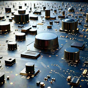 Close-up of sensor array