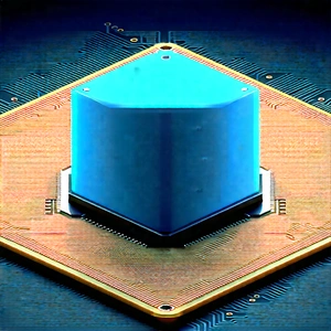 Close-up of microprocessor