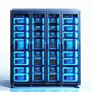 Server rack with laser scanning