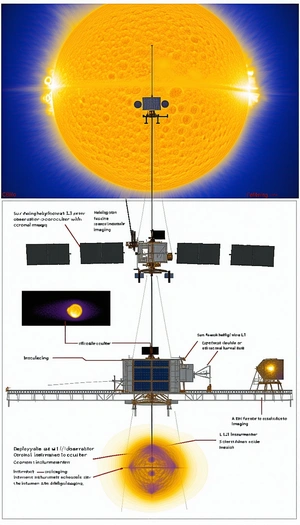 The Image Is A Diagram Of A Space Station, Showing The Various Components And Their Functions