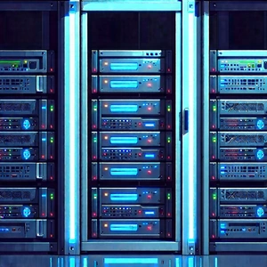 Server rack with laser scanning