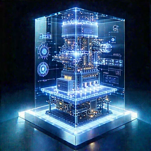 Quantum computer with laser scanning