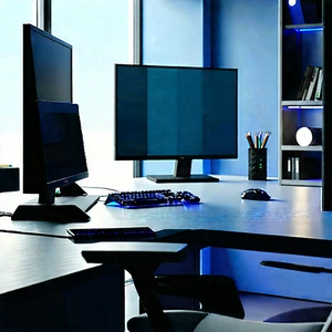 Entertainment Technology In Tech Office With Image, There